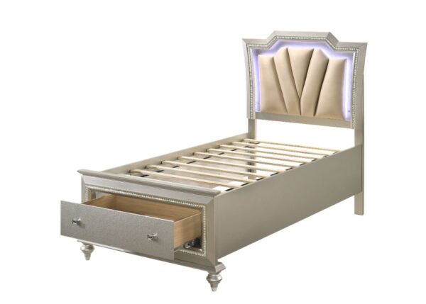 Kaitlyn Full Bed W/Led & Storage - Image 3