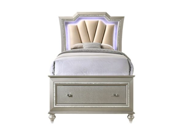 Kaitlyn Full Bed W/Led & Storage - Image 2