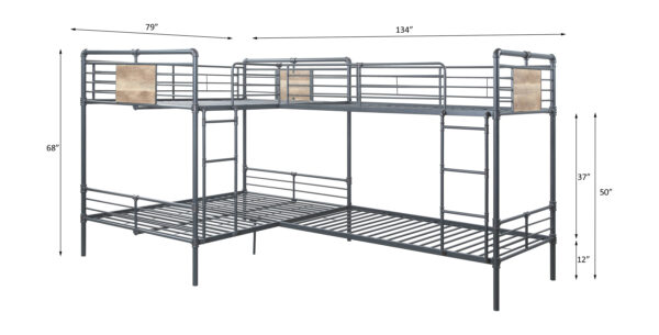 Cordelia Double Twin & Double Full Bunk Bed - Image 2