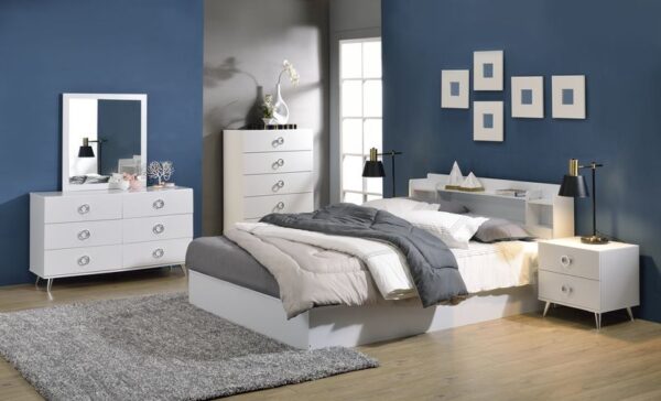Perse Queen Bed W/Storage - Image 6